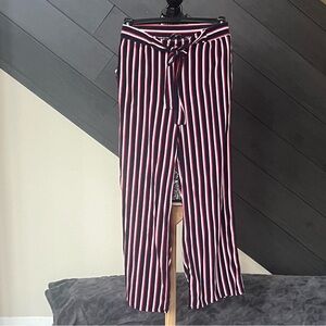 💥Ambiance‎ Navy and Red Striped Pants💥